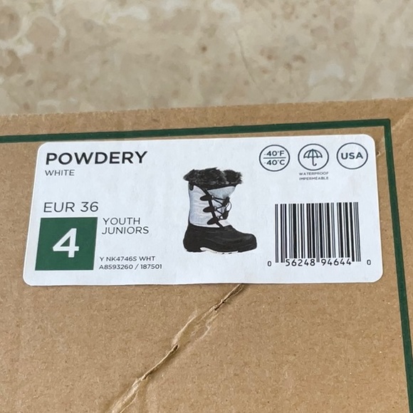 Kamik WaterProof Powdery White Youth Junior Boot - Picture 3 of 4